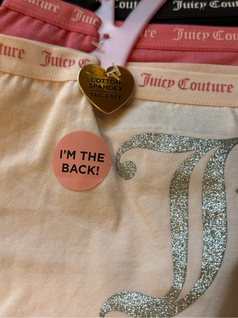 🫶🏻 Juicy Couture Glitter Logo Boyshort Panties - Picture 3 of 4